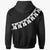 Guam Hoodie Polynesian Pattern Black With Hibiscus - Polynesian Pride