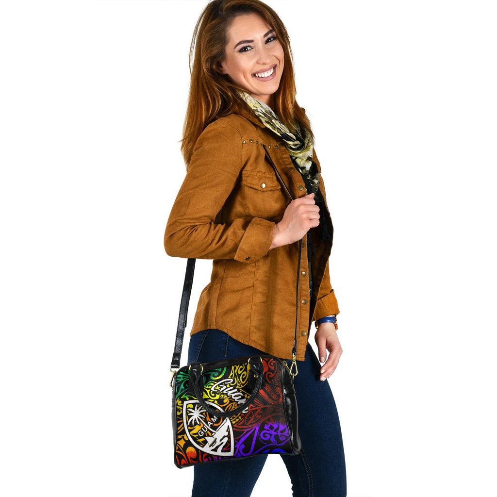 Guam Shoulder Handbag - Rainbow Polynesian Pattern - Polynesian Pride