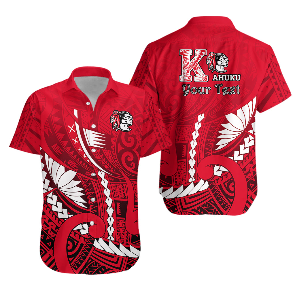 (Custom Personalised) Kahuku Shool Hawaiian Shirt Enthusiasm Red Raiders LT13 Unisex Red - Polynesian Pride