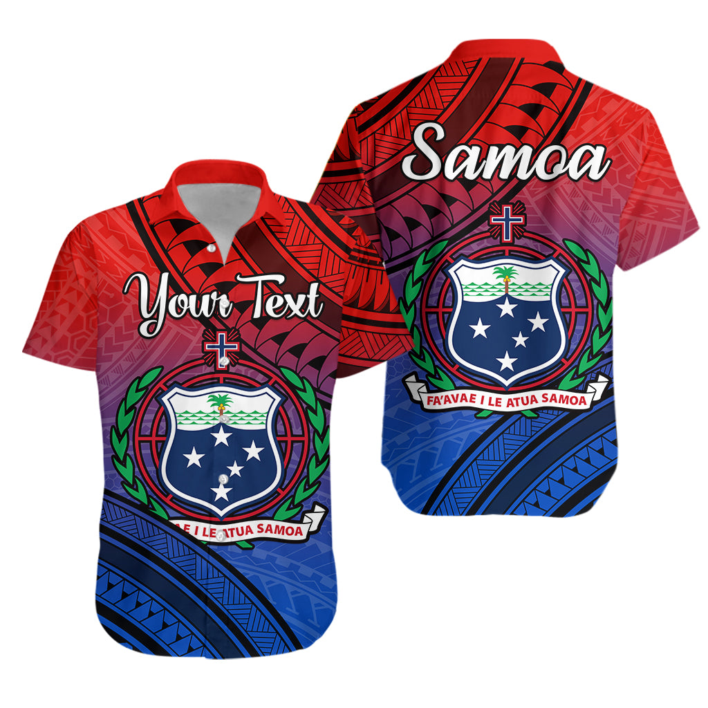 (Custom Personalised) Samoa Hawaiian Shirt Style Gradient Sporty Original LT13 Unisex Gradient - Polynesian Pride