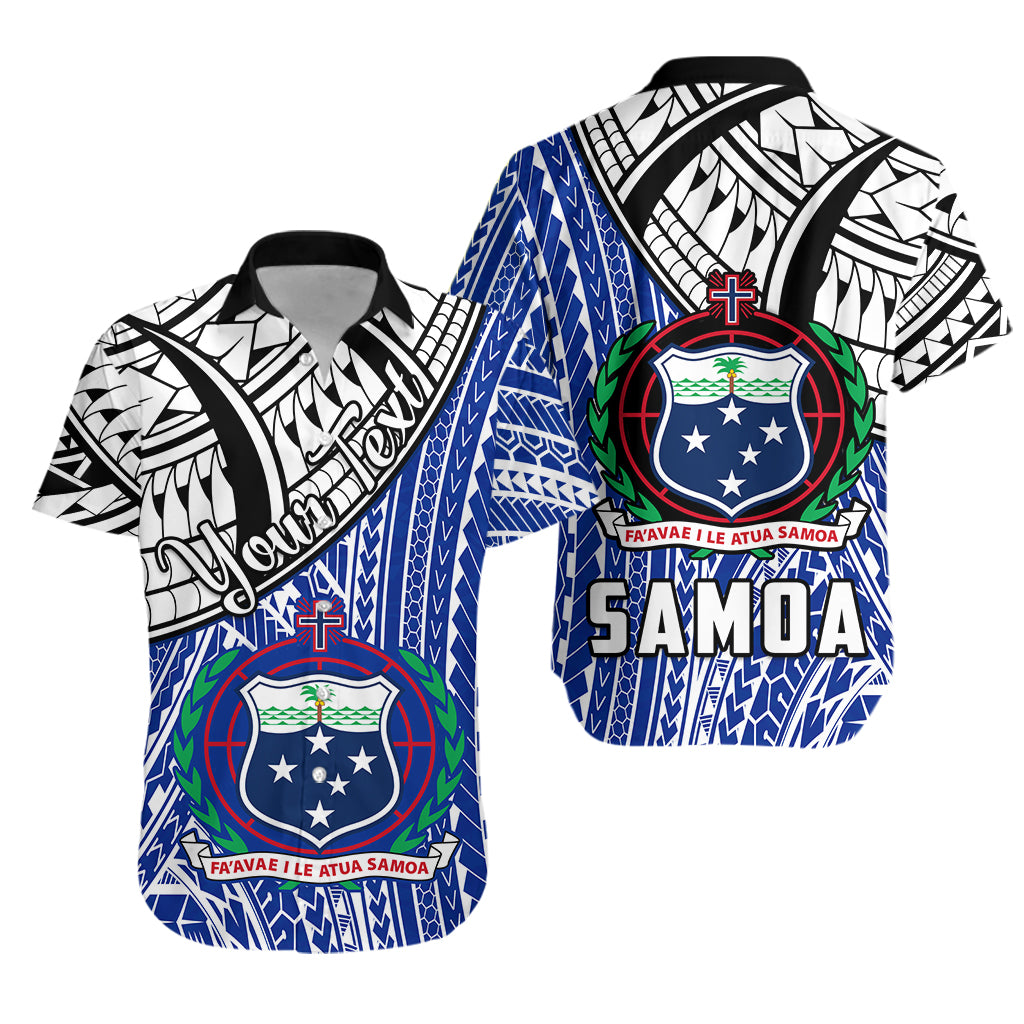 (Custom Personalised) Samoa Hawaiian Shirt Samoan Pattern Newest LT13 Unisex Blue - Polynesian Pride