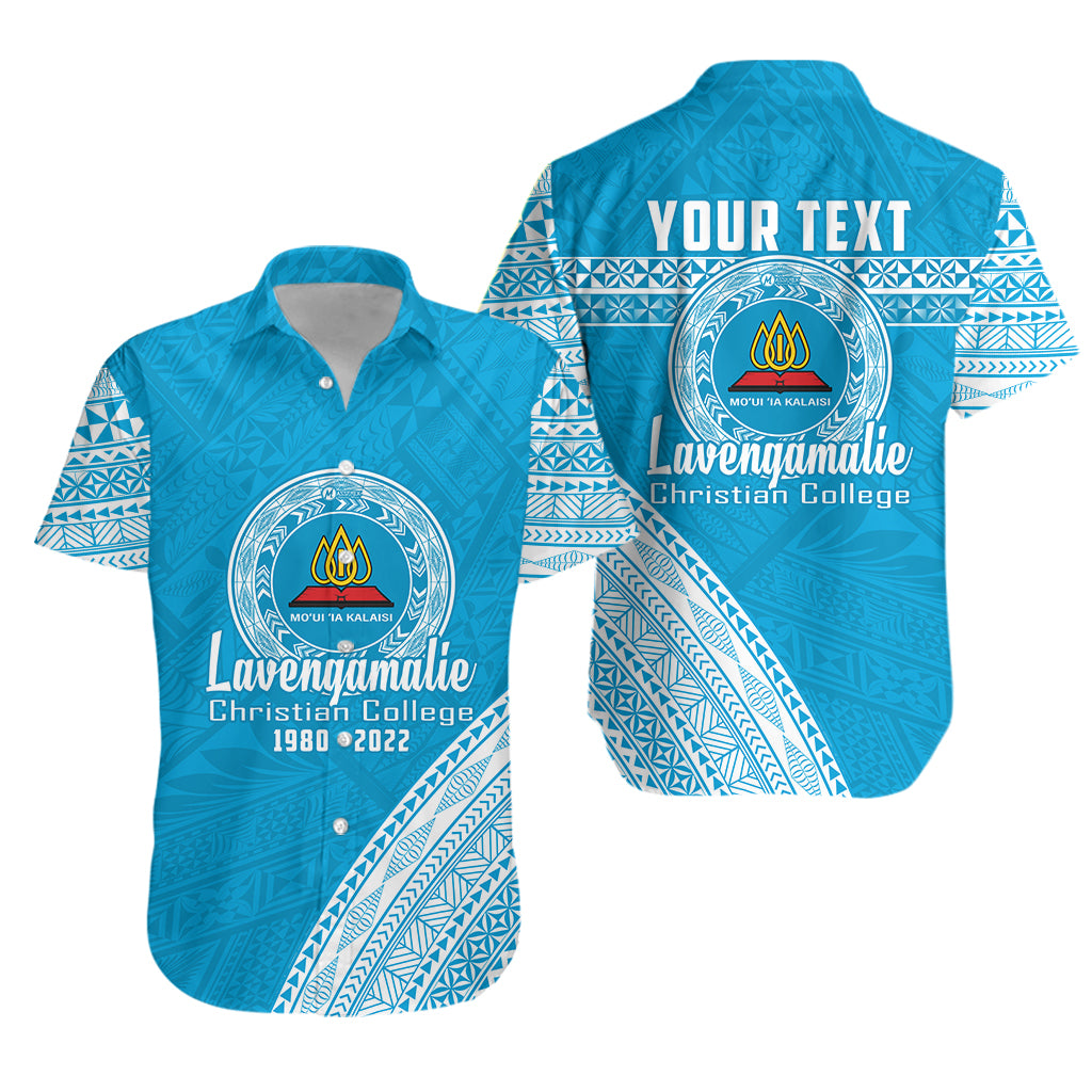 (Custom Personalised) Lavengamalie College Tonga Hawaiian Shirt Happy 42nd Anniversary LT13 Unisex Blue - Polynesian Pride