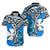 (Custom Personalised) Wallis et Futuna Hawaiian Shirt Polynesian Pattern and Hibiscus Flowers Version Blue LT13 Unisex Blue - Polynesian Pride