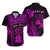 Custom Outfit For Couple Polynesian Valentine Couple Matching Dress and Hawaiian Shirt I LOVE YOU Hibiscus Style Purple LT13 - Polynesian Pride