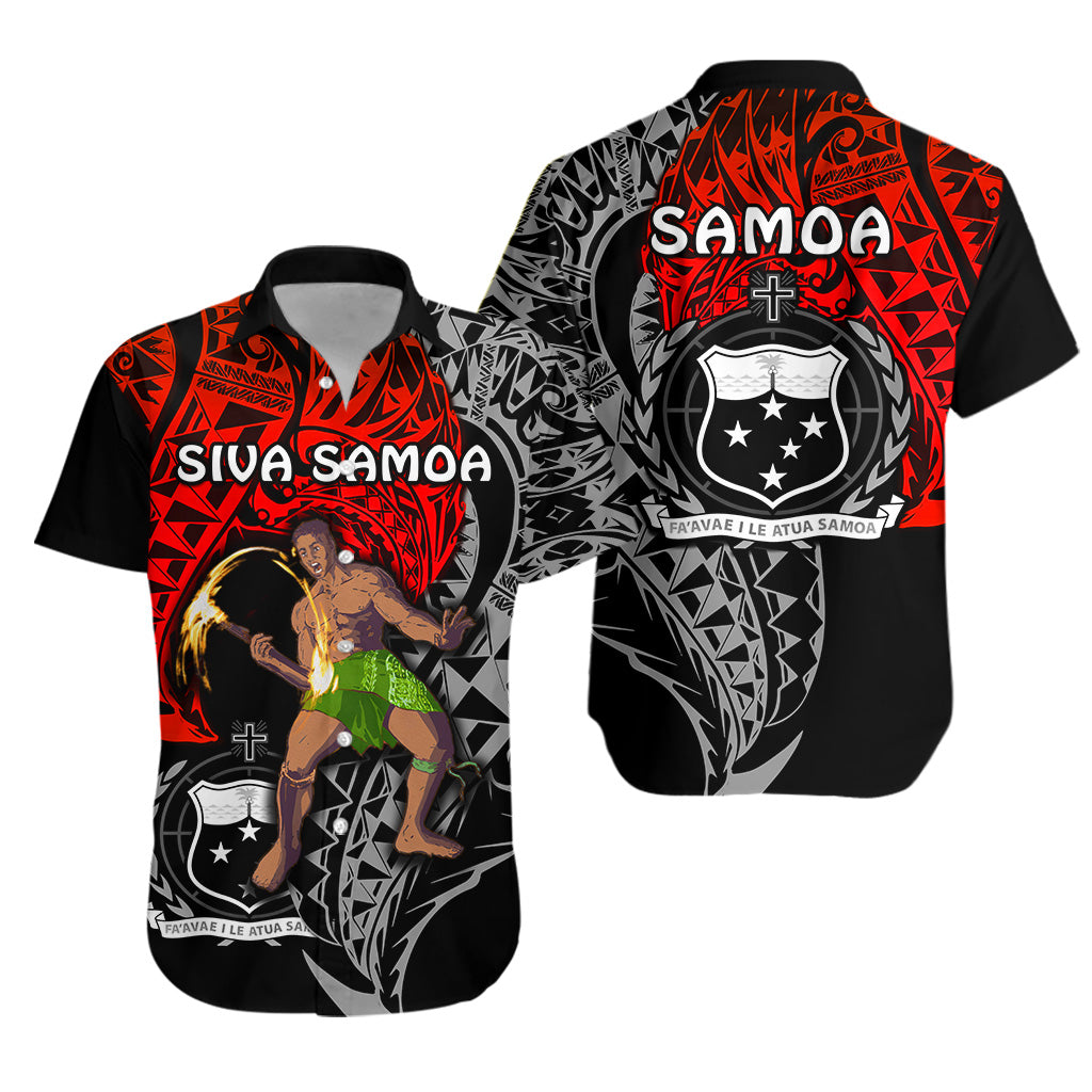 Siva Samoa Hawaiian Shirt Samoan Dance Mix Red Polynesian LT13 Unisex Red - Polynesian Pride