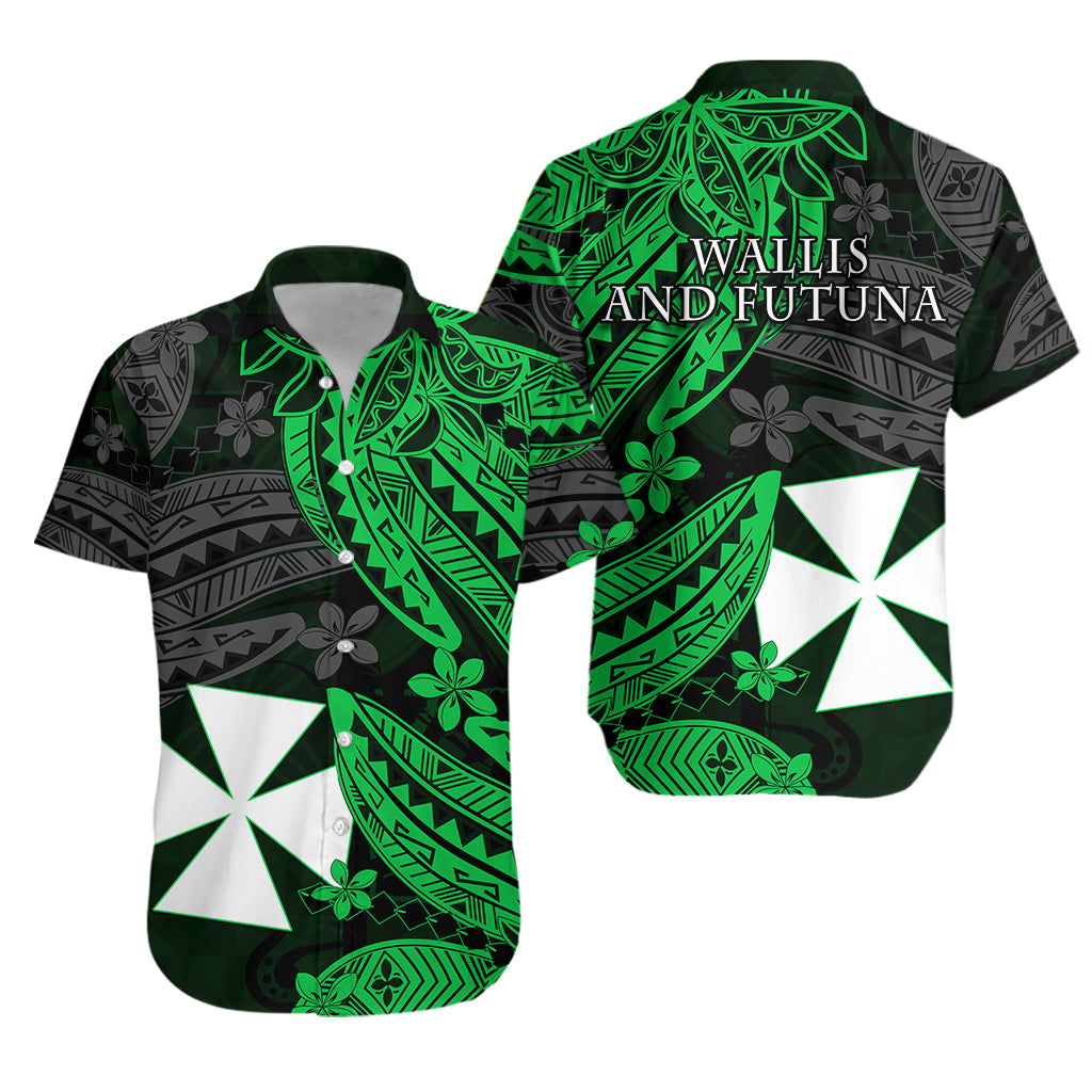 Wallis and Futuna Hawaiian Shirt Enjoy Polynesian Flowers Version Green LT13 Unisex Green - Polynesian Pride