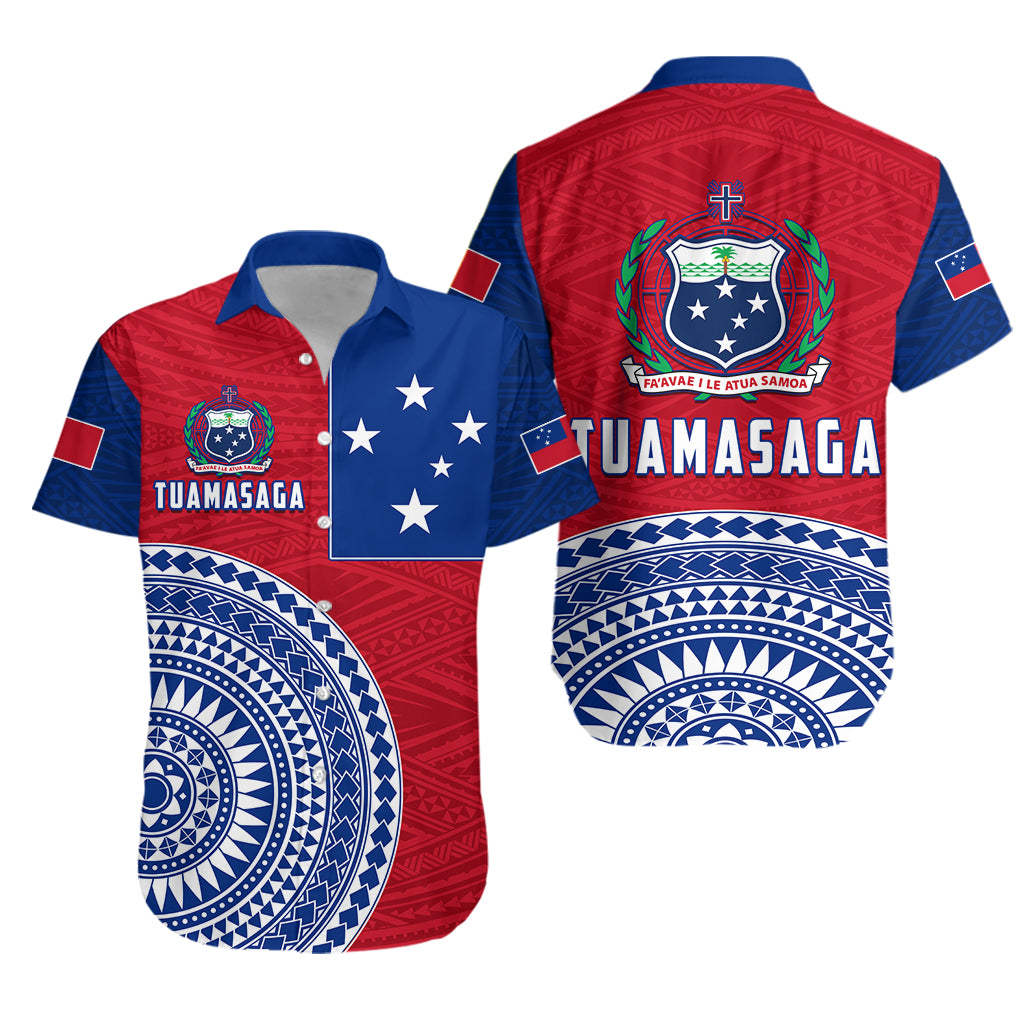 Tuamasaga Samoa Hawaiian Shirt Polynesian Pattern LT13 Unisex Red - Polynesian Pride