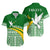 Tailevu Fiji Rugby Matching Hawaiian Shirt and Dress Tapa Pattern Green LT13 - Polynesian Pride