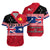 Papua New Guinea and New Zealand Hawaiian Shirt Polynesian PNG and NZ LT13 Unisex Red - Polynesian Pride