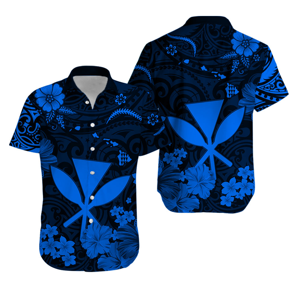 Hawaii Hawaiian Shirt Polynesia Blue Kanaka Maoli LT13 Unisex Blue - Polynesian Pride