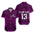 (Custom Text and Number) New Zealand Silver Fern Rugby Hawaiian Shirt All Black Purple NZ Maori Pattern LT13 Unisex Purple - Polynesian Pride