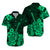 Hawaii Matching Dress and Hawaiian Shirt Polynesia Green Ukulele Flowers LT13 - Polynesian Pride