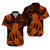 Polynesian Couple Outfits Hawaii Matching Dress and Hawaiian Shirt Polynesia Orange Octopus LT13 - Polynesian Pride