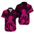 Hawaii Matching Dress and Hawaiian Shirt Polynesia Pink Octopus LT13 - Polynesian Pride