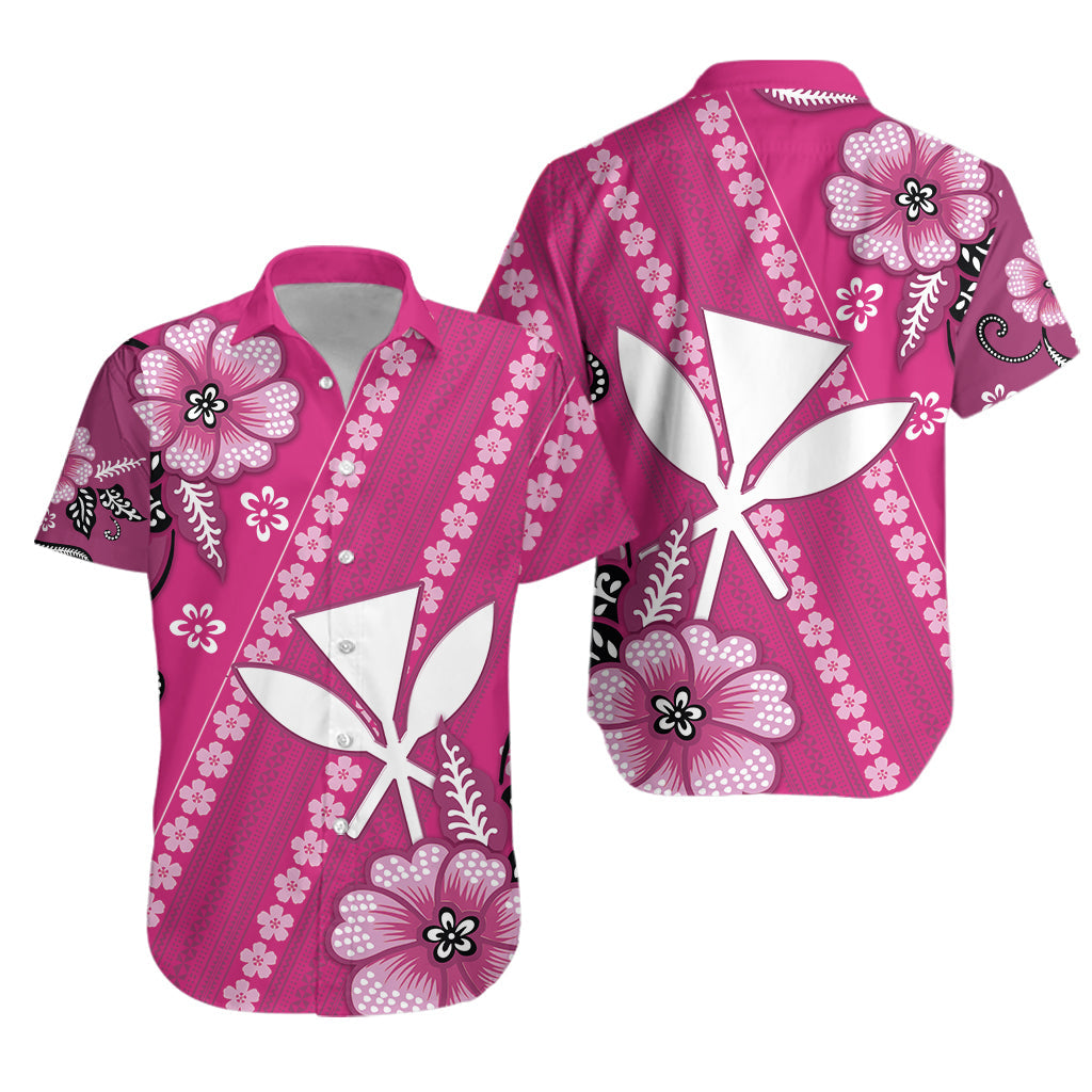 Hawaii Hawaiian Shirt Kakau Tribal Pink Batik Floral Ver.01 LT13 Unisex Pink - Polynesian Pride