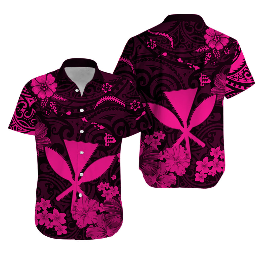 Hawaii Hawaiian Shirt Polynesia Pink Kanaka Maoli LT13 Unisex Pink - Polynesian Pride