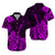 Hawaii Matching Dress and Hawaiian Shirt Polynesia Purple Ukulele Flowers LT13 - Polynesian Pride