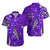 Custom His And Hers Hawaii Matching Clothing Matching Polynesia Purple Hibiscus and Map Mystical Dress and Hawaiian Shirt LT13 - Polynesian Pride