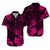 His And Her Hawaiian Matching Outfits Hawaii Matching Dress and Hawaiian Shirt Polynesia Pink Cool Shaka Sign LT13 - Polynesian Pride