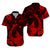 Hawaii Matching Polynesian Tribal Red Fish Hook Dress and Hawaiian Shirt LT13 - Polynesian Pride