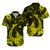 Hawaii Matching Polynesia Yellow Fish Hook Dress and Hawaiian Shirt LT13 - Polynesian Pride