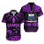 Custom Polynesian Couple Outfits Samoa Tatau Matching Dress and Hawaiian Shirt Purple Polynesian Ula Nifo LT13 - Polynesian Pride