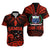 Custom Polynesian Couple Outfits Samoa Tatau Matching Dress and Hawaiian Shirt Red Polynesian Ula Nifo LT13 - Polynesian Pride