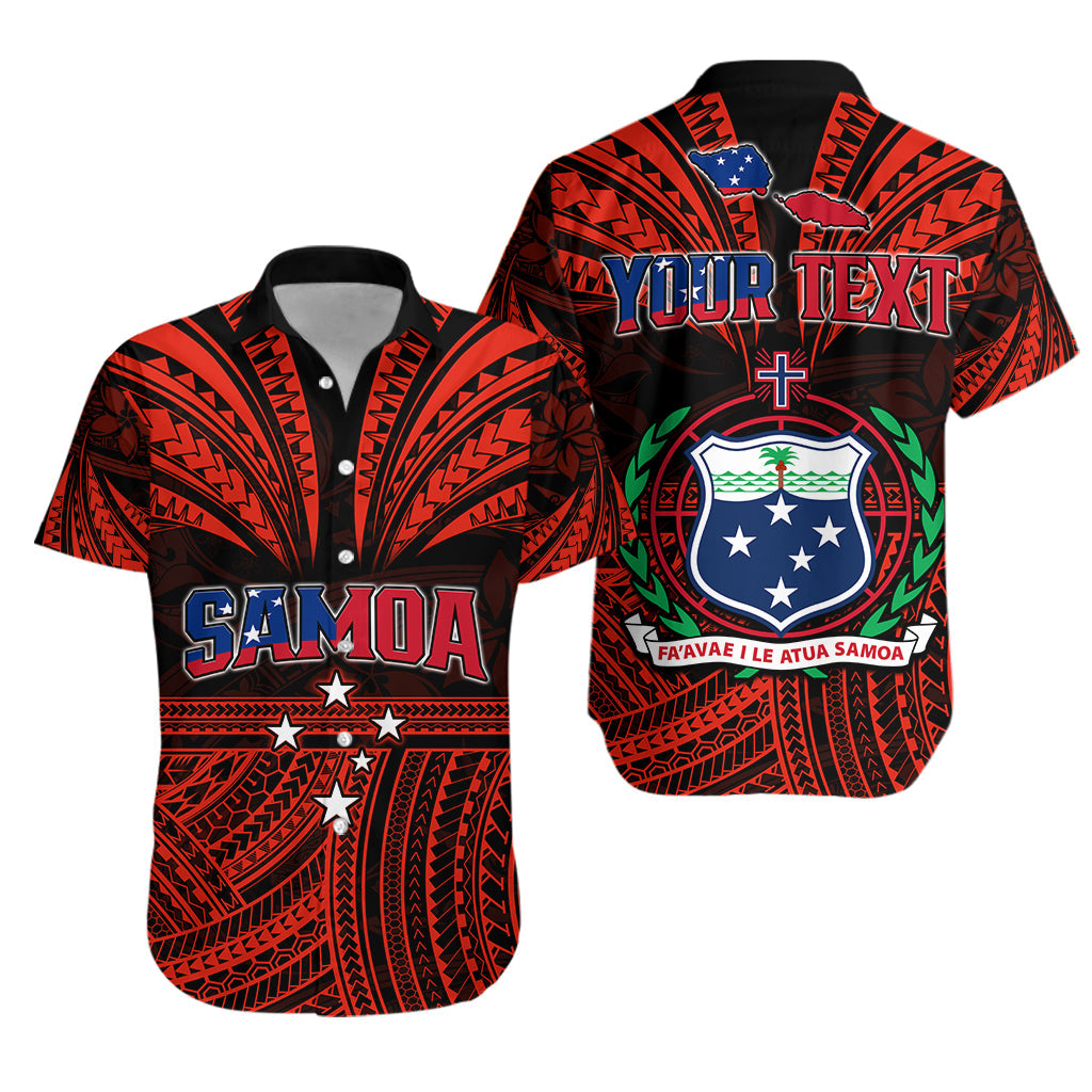 (Custom Personalised) Samoa Tatau Hawaiian Shirt Red Polynesian Proud Samoan LT13 Red - Polynesian Pride