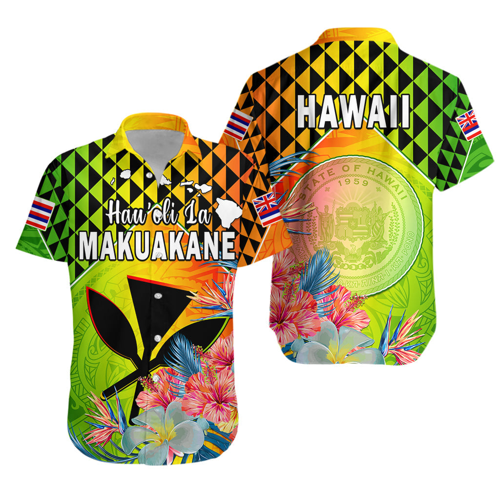 Happy Hawaii Fathers Day Hawaiian Shirt Hawaiian Tribal Kanaka Maoli Hibiscus LT14 Unisex Reggae - Polynesian Pride