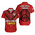 MMT Tonga Rugby Matching Dress and Hawaiian Shirt Ngatu Mate Maa Tonga Simple LT13 - Polynesian Pride