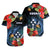 Kosrae State Hawaiian Shirt FSM Hibiscus Flowers Mix Polynesian LT14 Blue - Polynesian Pride