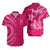 Polynesian Breast Cancer Awareness Matching Dress and Hawaiian Shirt Hibiscus No One Fights Alone LT13 - Polynesian Pride