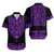 Custom Outfit For Couple Polynesian Tribal Matching Dress and Hawaiian Shirt Dashiki with Polynesian Tattoo Royal Purple Version LT14 - Polynesian Pride