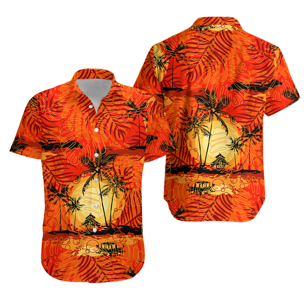 Hawaii Polynesian Hawaiian Shirt Beautiful Sunshine LT13 Unisex Orange - Polynesian Pride