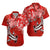 Custom Polynesian Hammerhead Shark Matching Hawaiian Outfits For Couples Red LT13 - Polynesian Pride