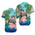 Custom Polynesian Tribal Turtle Coconut Tree And Orchids Matching Dress and Hawaiian Shirt LT14 - Polynesian Pride