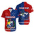 (Custom Personalised) TokoUso Hawaiian Shirt Tonga and Samoa United We Stand Divided We Fall LT14 Blue - Polynesian Pride