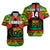 (Custom Text And Number) Samoa Rugby Matching Dress and Hawaiian Shirt Teuila Torch Ginger Gradient Style LT14 - Polynesian Pride