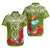 Custom Guam Chamorro Matching Hawaiian Shirt and Dress Guaman Latte Stone Tropical Flowers Green Version LT14 - Polynesian Pride