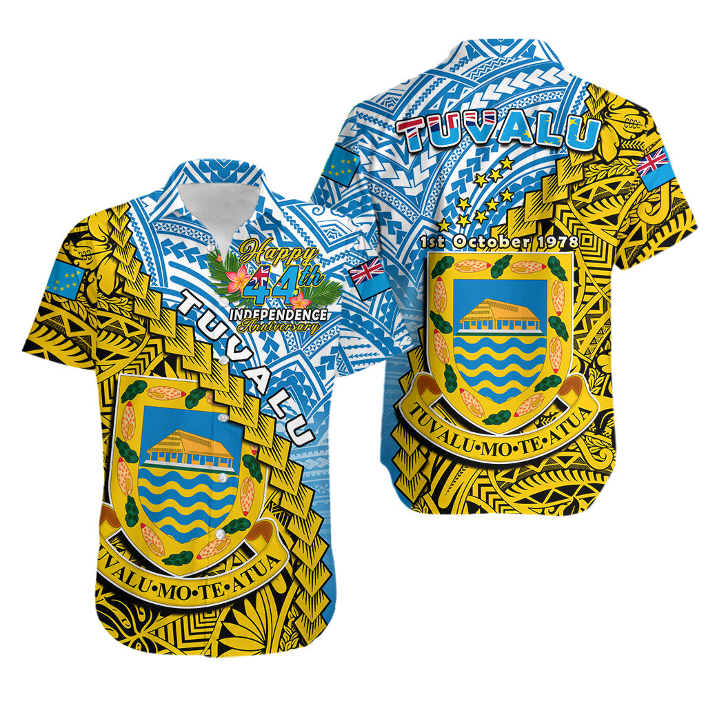 Tuvalu 1978 Matching Dress and Hawaiian Shirt Happy 44th Independence Anniversary Polynesian Pattern LT14 - Polynesian Pride