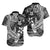 Hawaii Polynesian Matching Dress and Hawaiian Shirt Black Hawaiian Tribal Hammerhead Shark LT14 - Polynesian Pride