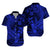 Polynesian Matching Dress and Hawaiian Shirt Blue Hawaiian Tribal Hammerhead Shark LT14 - Polynesian Pride