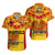 Papua New Guinea Rugby Matching Dress and Hawaiian Shirt PNG Kumuls Bird Of Paradise Yellow LT14 - Polynesian Pride