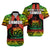 Samoa Rugby Matching Dress and Hawaiian Shirt Teuila Torch Ginger Gradient Style LT14 - Polynesian Pride