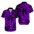 Polynesian Matching Dress and Hawaiian Shirt Purple Hawaiian Tribal Hammerhead Shark LT14 - Polynesian Pride