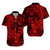 Polynesian Matching Dress and Hawaiian Shirt Red Hawaiian Tribal Hammerhead Shark LT14 - Polynesian Pride