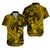 Polynesian Matching Dress and Hawaiian Shirt Gold Hawaiian Tribal Hammerhead Shark LT14 - Polynesian Pride