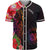 Hawaii Baseball Shirt - Tropical Hippie Style Unisex Black - Polynesian Pride
