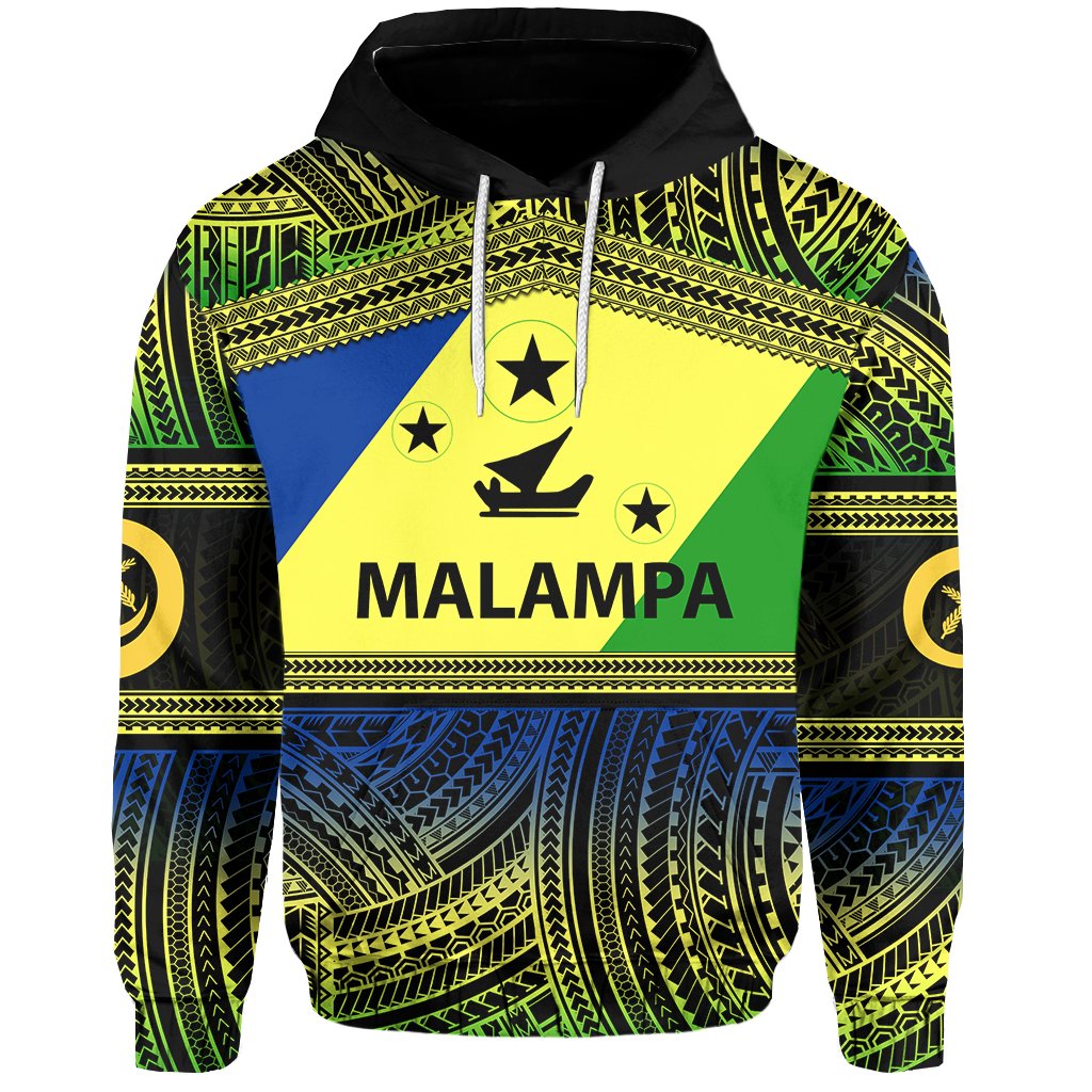 Malampa Day Hoodie of Vanuatu Polynesian Patterns LT6 Yellow - Polynesian Pride