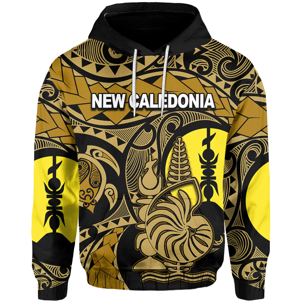 Custom New Caledonia Hoodie Gold Color LT6 Unisex Gold - Polynesian Pride